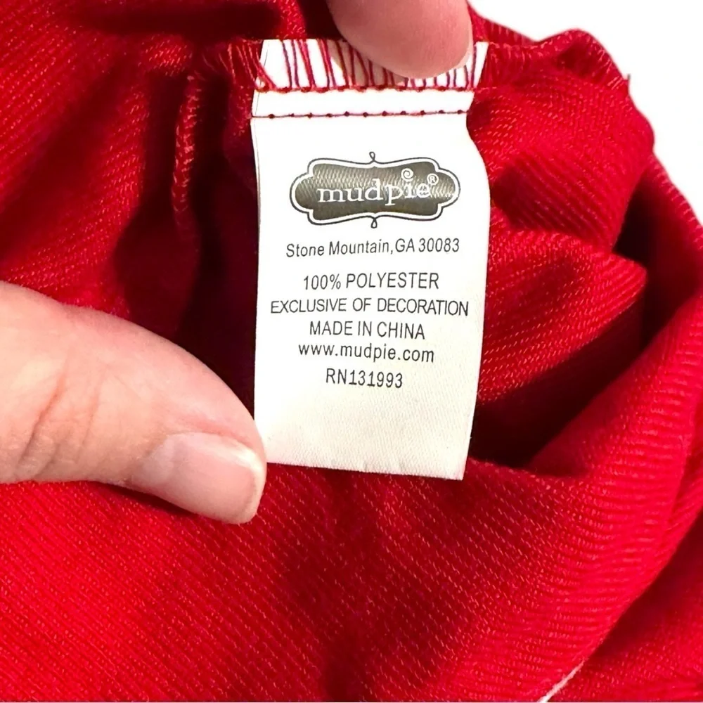 Mud Pie Red Baby Christmas Pajamas - 3-6 Months